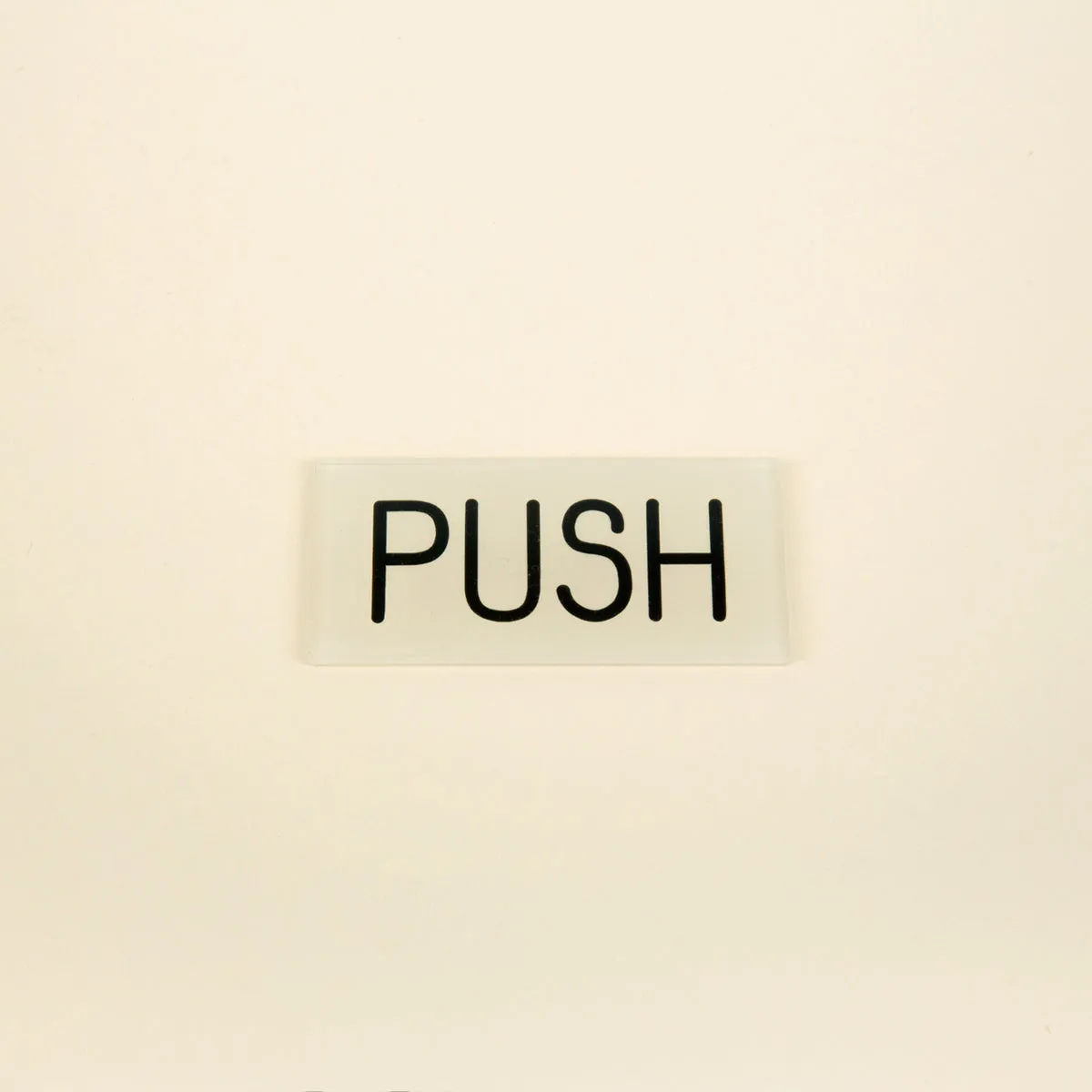 Acrylic Push Sign
