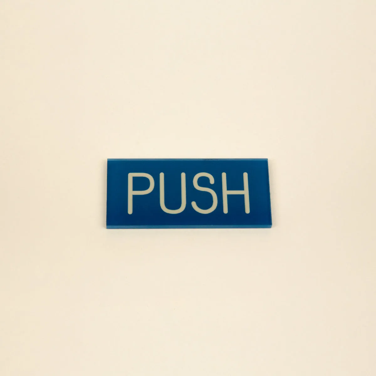 Acrylic Push Sign