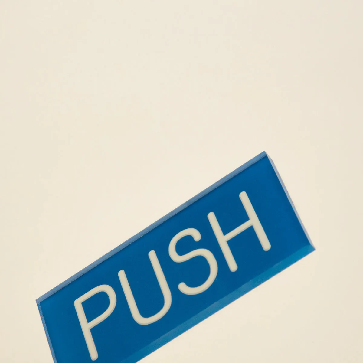Acrylic Push Sign