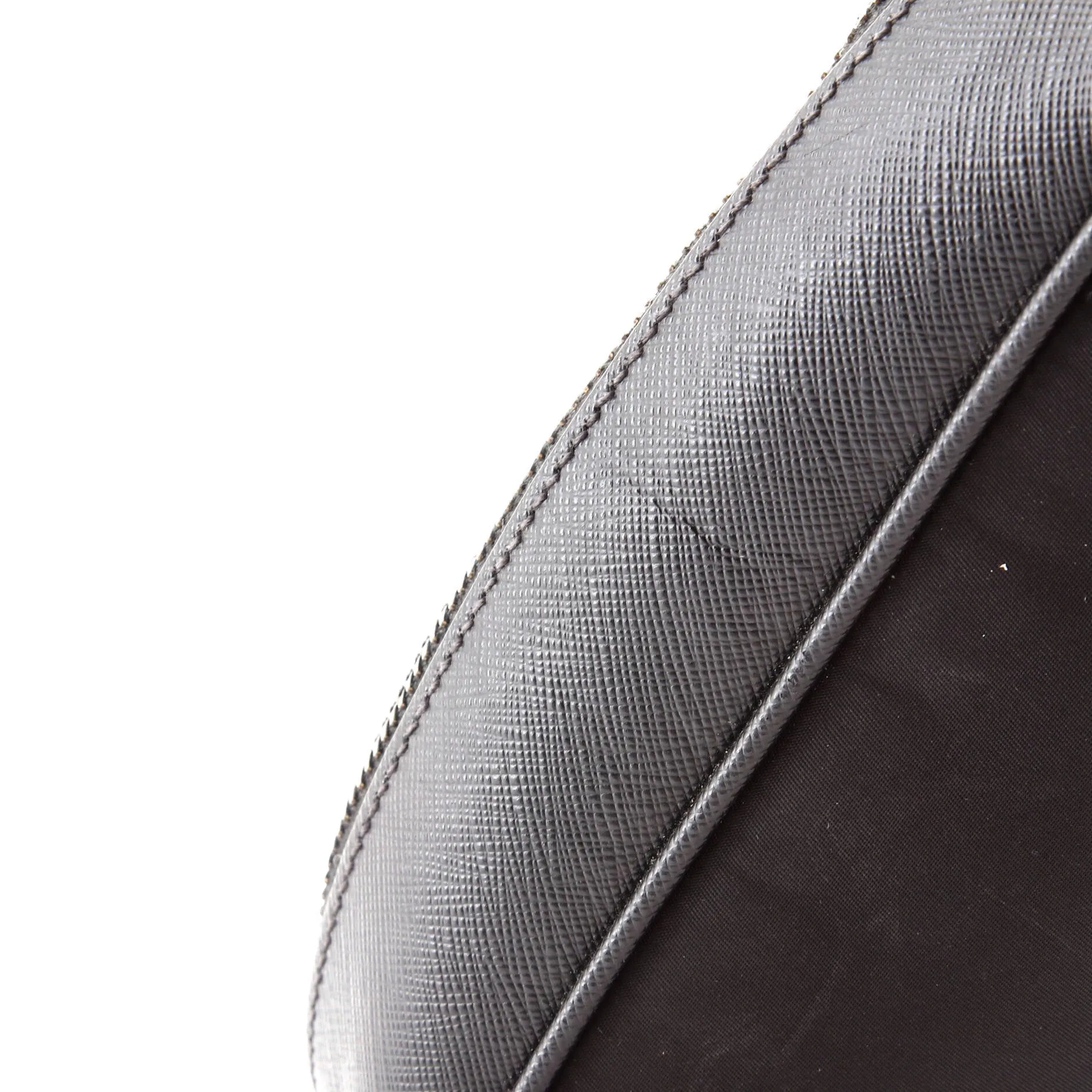Brique Camera Crossbody Bag Re-Nylon with Saffiano Leather Small