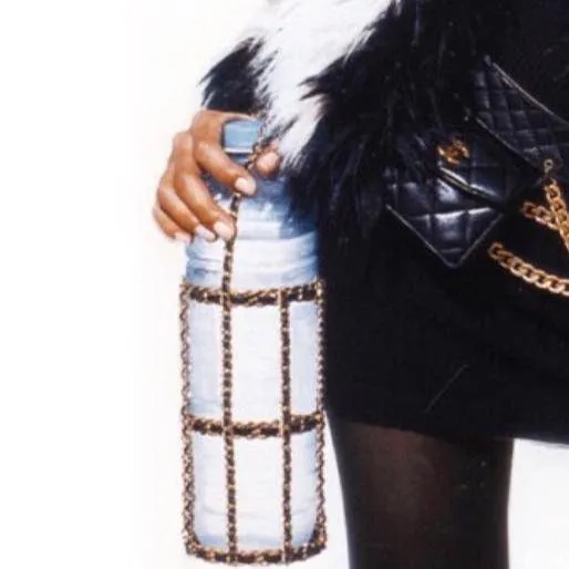 CHANEL 1994 Chain Water Bottle Holder 85361