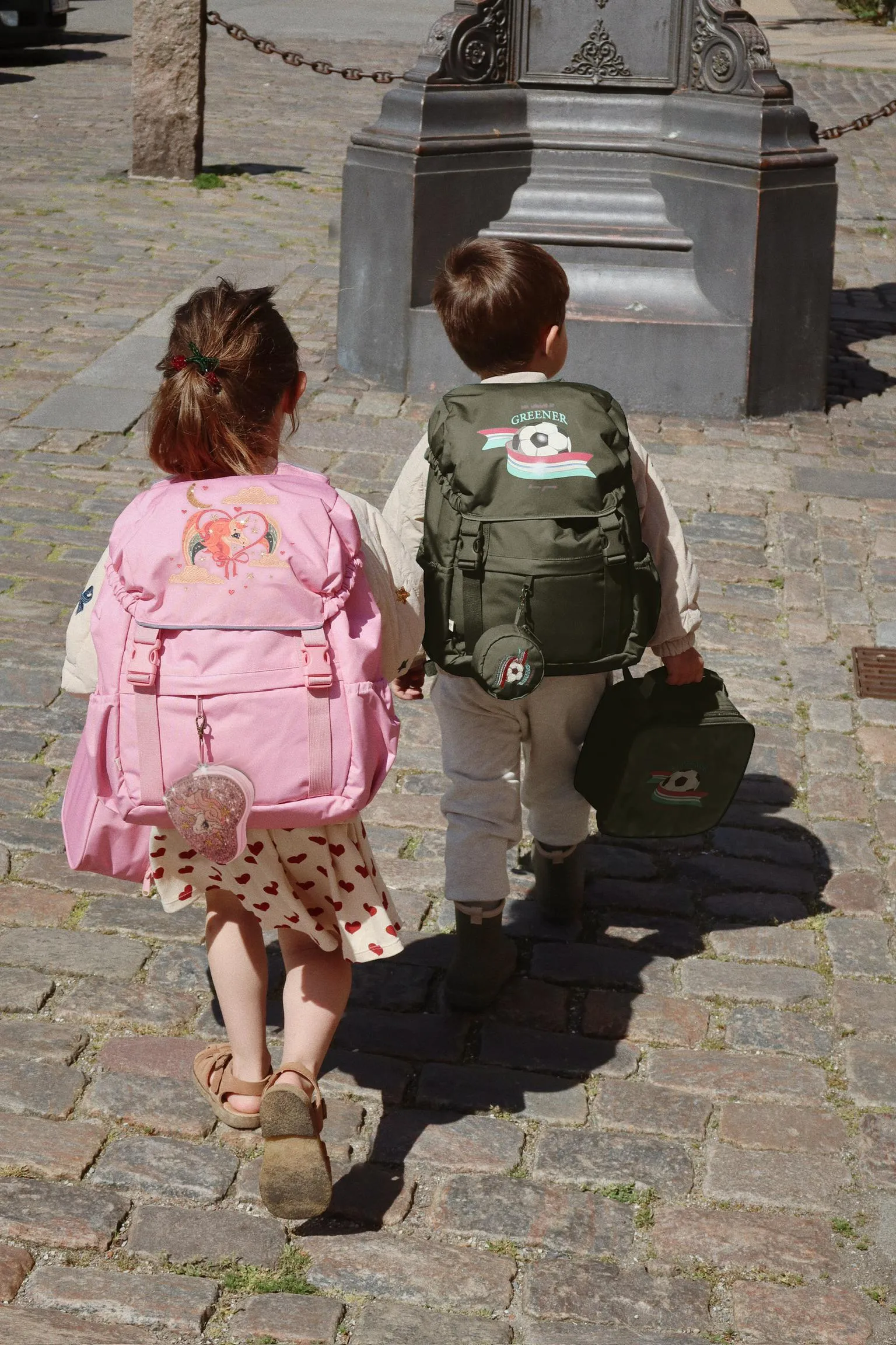 Clover Schoolbag - Peony
