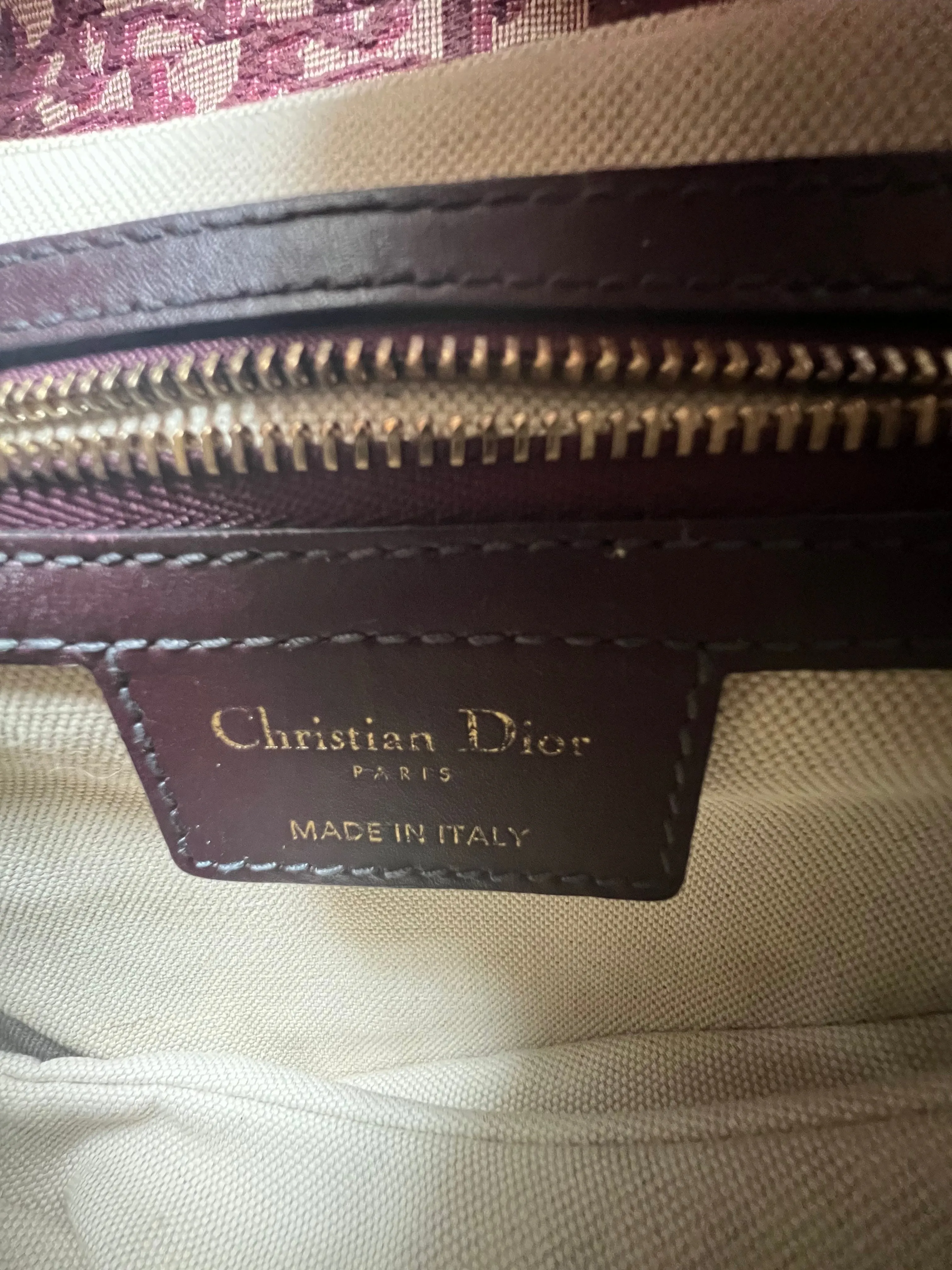 Dior Saddle Bag Oblique Red