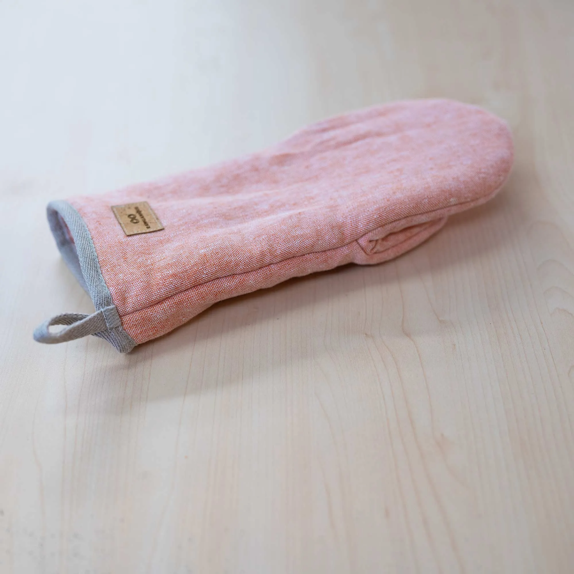 EPICUREAN Organic Linen Pot Holder | Oven Mitt (100% Organic Cotton Fill) (OC Thread, No Polyester, No Fire Retardants, No Plastic, No Synthetics) (100% Biodegradable)
