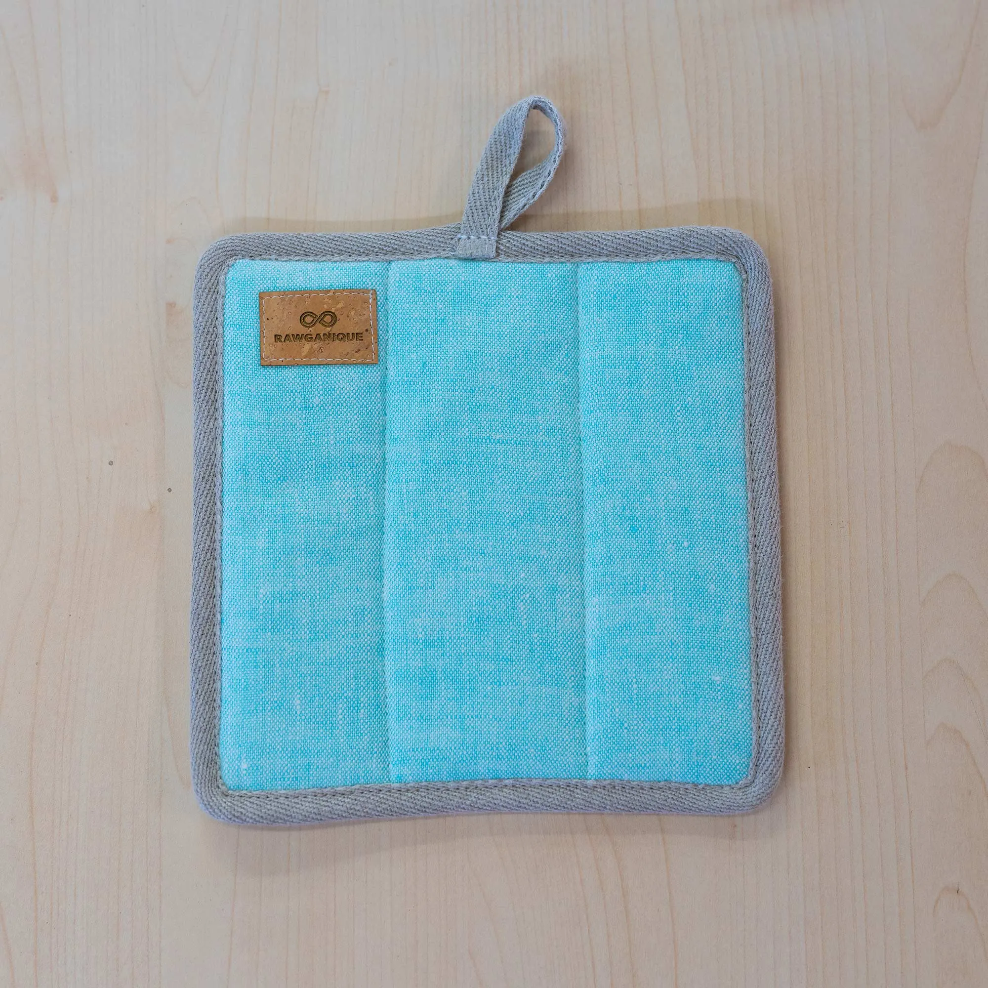 EPICUREAN Organic Linen Pot Holder | Oven Mitt (100% Organic Cotton Fill) (OC Thread, No Polyester, No Fire Retardants, No Plastic, No Synthetics) (100% Biodegradable)