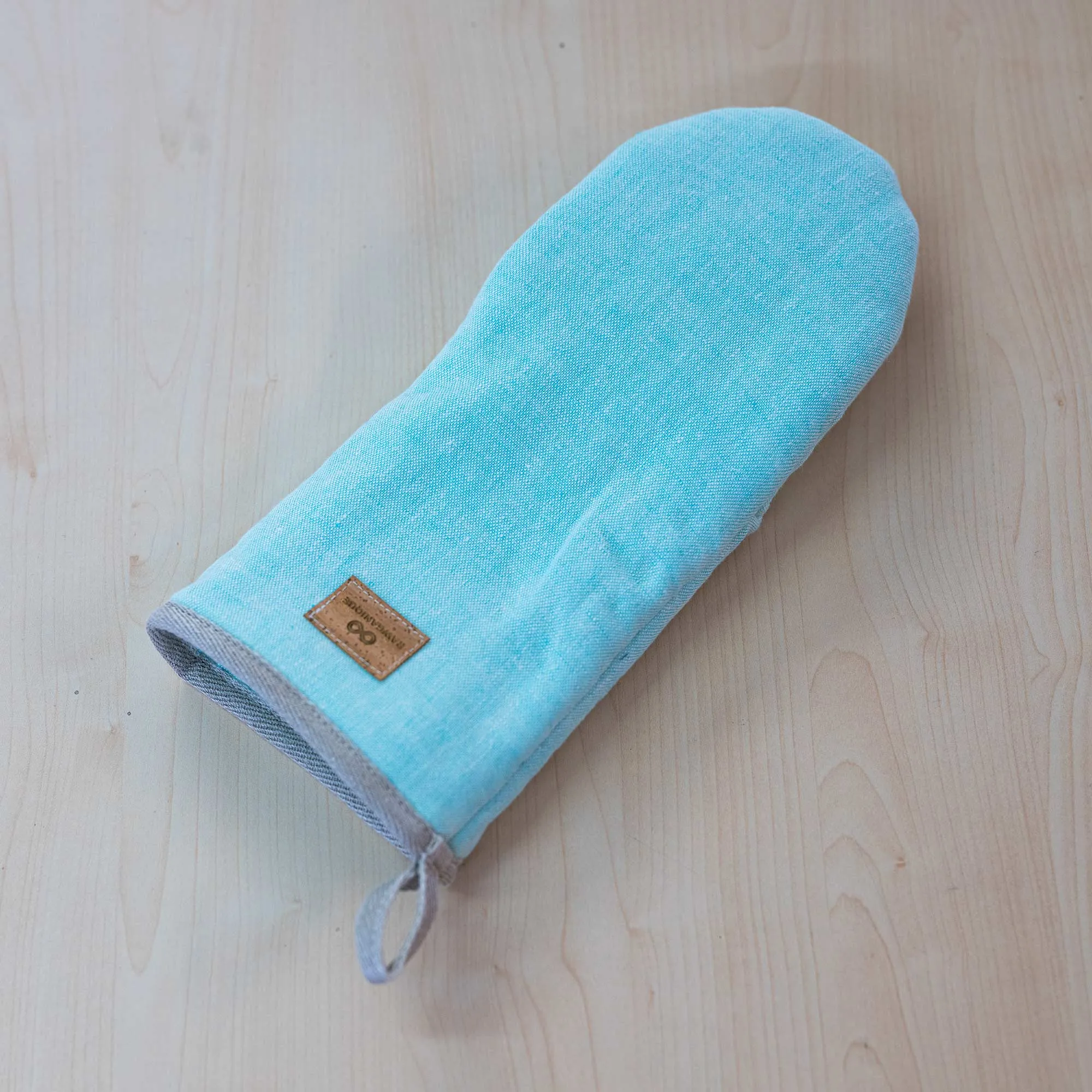 EPICUREAN Organic Linen Pot Holder | Oven Mitt (100% Organic Cotton Fill) (OC Thread, No Polyester, No Fire Retardants, No Plastic, No Synthetics) (100% Biodegradable)