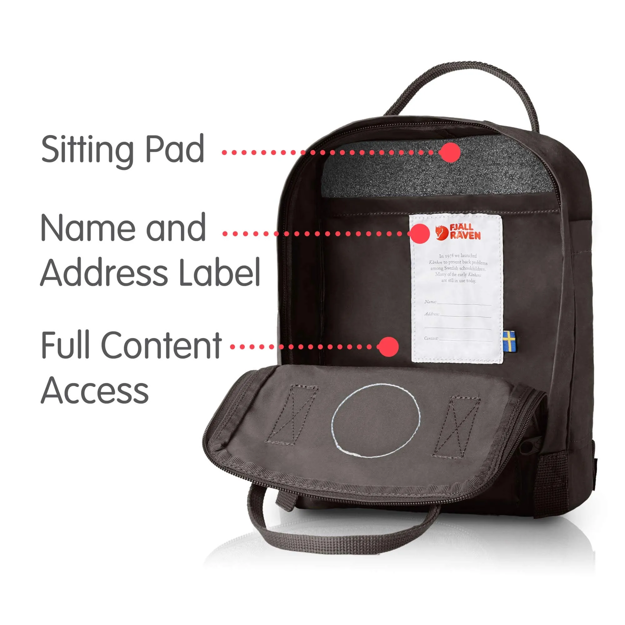 Fjallraven - Kanken Mini Classic Backpack for Everyday, Brown