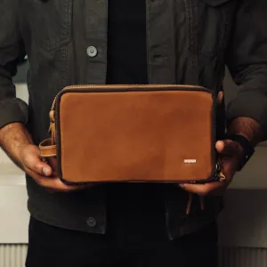 Leather Travel Kit for Men | Premium Toiletry Organizer