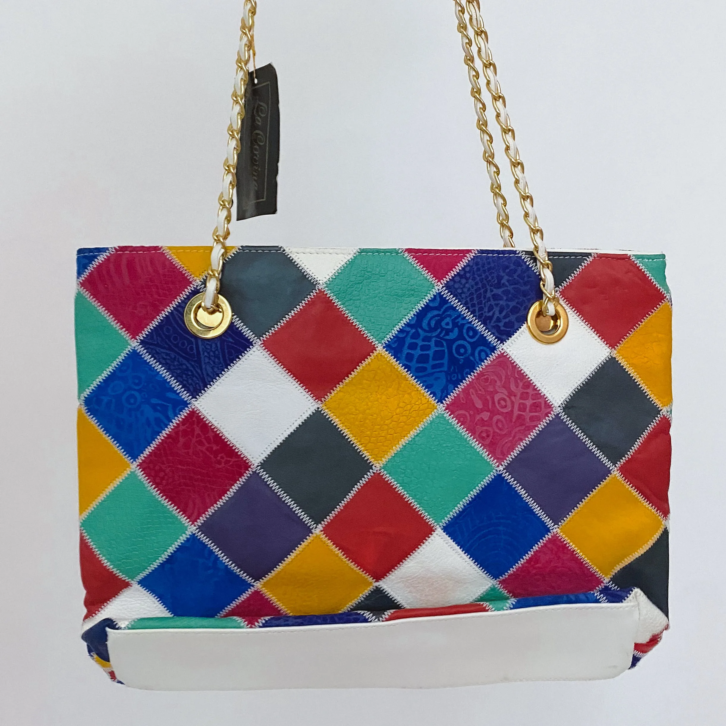 Vintage Leather Studded Bag or Laptop Case
